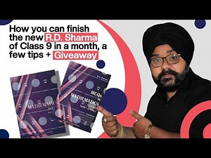 How you can finish the Newly Launched RD Sharma of Class 9th 😱 , a few tips + GIVEAWAY!