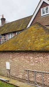 1.3M views · 3.5K reactions | Hand cleaning SUPER THICK carpet of Moss from a countryside cottage roof tiles! #roofcleaning #satisfying #cleaning #mossremoval #pressurewashing #renovation #JetWashing #property #timelapse | Hogan Exterior Cleaning | Facebook