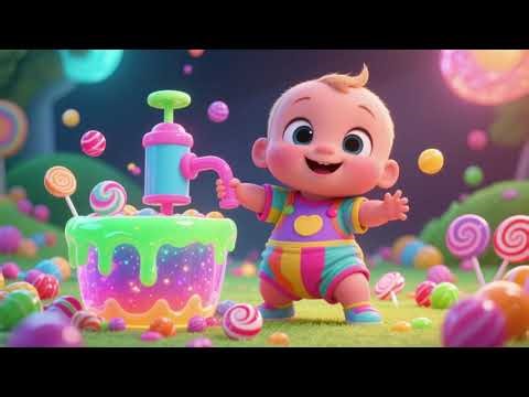 Magic Slime Tub Candy Pump | Kids Songs & Fun Nursery Rhymes