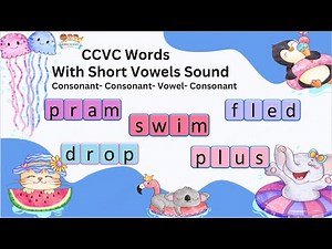 Learn to Read Using CCVC Words | Phase 4 Words | CCVC Word Blending with Short Vowels | Kidscademy