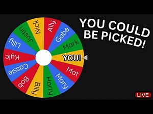 Wheel of names YOU COULD BE PICKED!