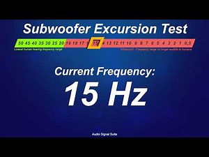 #subwoofer Excursion Test - 50Hz to 0.5Hz Infrasound Bass Check ⚠️