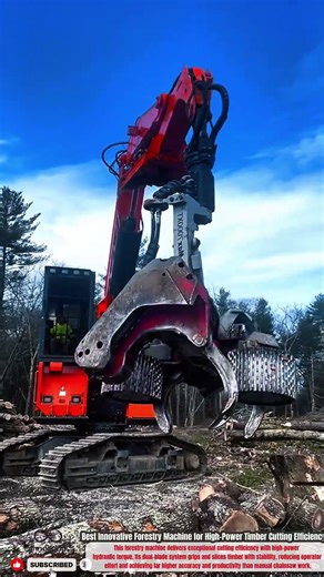 Best Innovative Forestry Machine for High-Power Timber Cutting Efficiency #innovative #machine