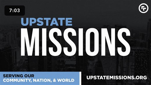 Good Morning! Thank you for joining us for worship this weekend! We have 10 locations across the upstate of South Carolina! To find one near you, visit upstatechurch.org | Upstate Church