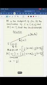 SAT Math: Find Point K Using the Midpoint Formula