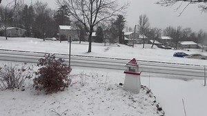 Snow falling in Fredericton NB this morning. Snow plows are out clearing the main roads. Be careful out there. | My New Brunswick