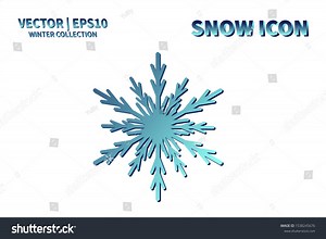 Snowflake Icon Snowflake Snow Vector Isolated Stock Vector (Royalty Free) 1538245676 | Shutterstock