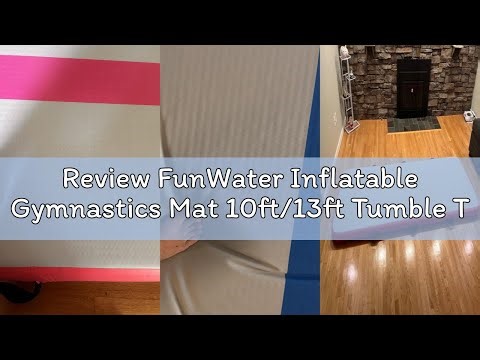 Review FunWater Inflatable Gymnastics Mat 10ft/13ft Tumble Track Tumbling Mat 4in Thick Gymnastic Ma