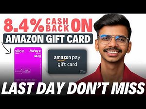 8% Cashback on Amazon GC | Amazon Pay Gift Card Par Flat 8% Cashback 💸 | Slice Spark Loot Explained