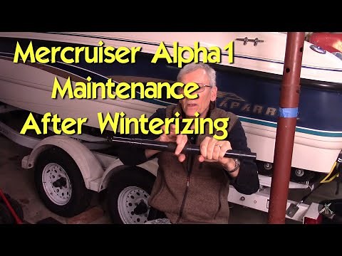 Mercruiser Alpha 1 Gen2 "Annual" Maintenance - After Winterizing There is More to Do...