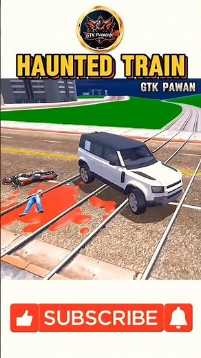 💥🙃 HAUNTED TRAIN VS FRANKLIN 🤯💥IN INDIAN BIKE DRIVING 3D || #shortsfeed #franklin #harshtatsuya