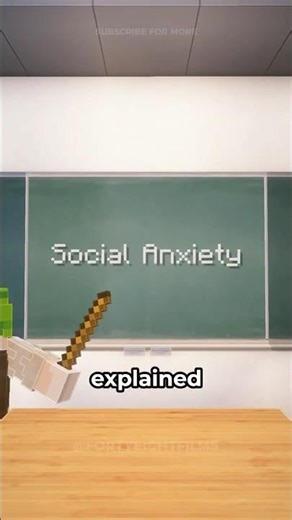 Social Anxiety explained in Minecraft ⛏️ #minecraft #explained #funny #story #explainedinminecraft
