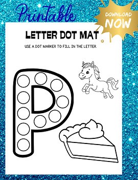 Letter P Dot Marker Page Learn the Letter P Activity Preschool Alphabet Activity