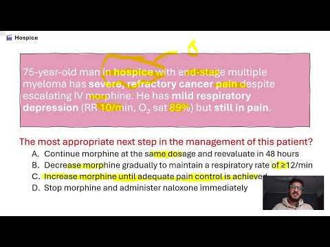 USMLE Ethics Practice 7 : Hospice Care