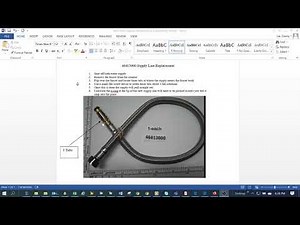 How to replace supply line (46413) on Grohe faucets