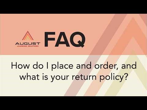 FAQ: How do I place an order?