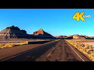 Petrified Forest National Park 4K Scenic Drive | Painted Desert & Route 66