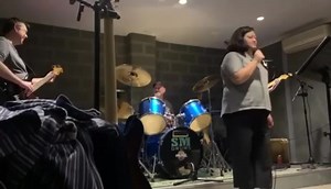 Our new singer Maria at work in rehearsal! | UnSupervised. Band | Facebook