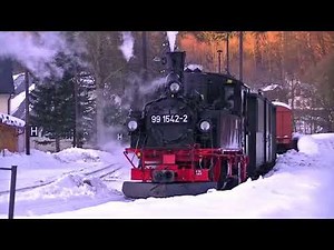 Dampflokwinter im Erzgebirge
