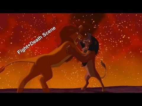 The Lion King - Simba and Scar Fight + Scar Death (HD)