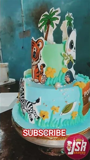 #animals theme pastry cake at JSR BAKERS