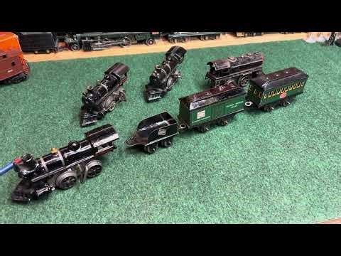 Prewar Hafner Trains Passenger Set and Cast Iron Locomotives