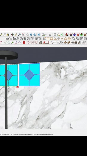 How to array tile over wall in sketchup / Sketchup tutorial #sketchup #architecture #render #architect #3d #sketchup2024 #civilengineer #exterior #InteriorDesign | Vray sketchup guru