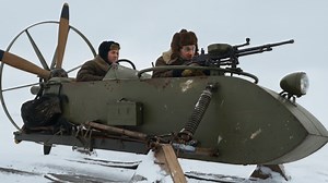 They put a machine gun on a snow sled - it killed everything in sight