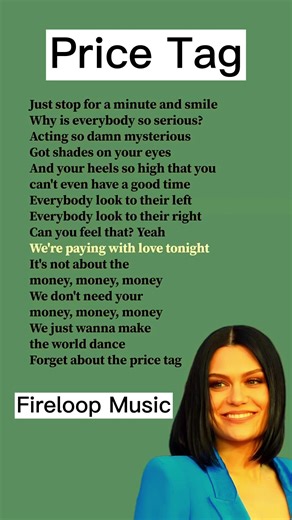Price Tag (Lyrics) - Jessie J (ft. B.O.B) #lyrics #pricetag #trending #song #jessiej