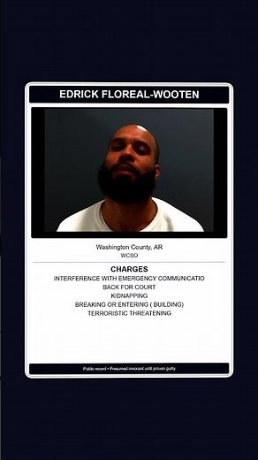 #Shorts 🚨 ARREST ALERT: Edrick Floreal-Wooten (Washington Co)