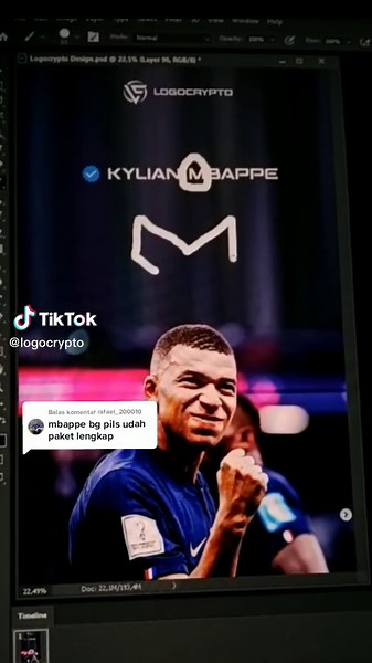 Membalas @rafael_200010 K M Logo Design for Kylian Mbappe #logo #kylianmbappé #mbappe #logodesign #design #fifaworldcup #qatar2022 #fyp