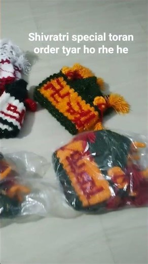 mhashivratri ke toran order tyar ho rhe hai