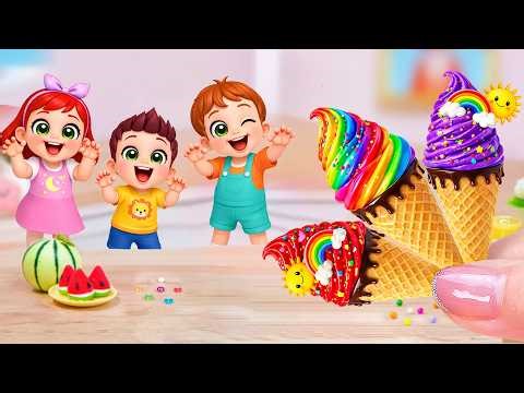 Amazing Rainbow Ice Cream🍦🌈 How To Make Mini Rainbow Ice Cream Decorating Ideas ✨ Sweet Cake Master