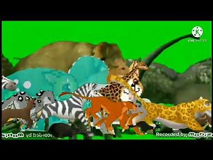 Animal Stampede Upgraded Green Screen
