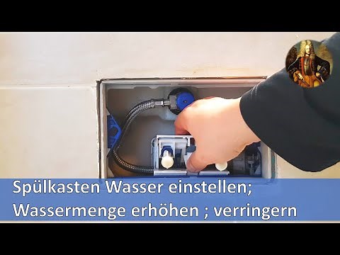 Adjust cistern water; increase water quantity; decrease water quantity