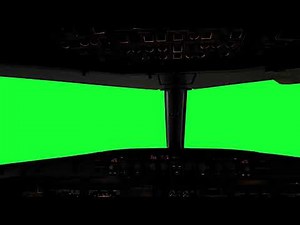 Aircraft Cockpit Green Screen HD