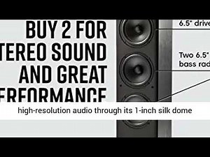 Polk Audio T50 150 Watt Home Theater Floor Standing Tower Speaker Review