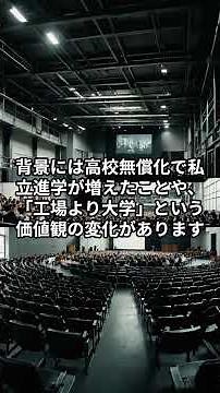 Are technical high schools disappearing? A crisis has begun in "manufacturing powerhouse" Japan...