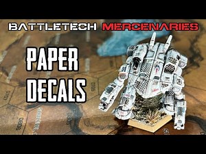 Battletech Mercenaries Paper Decals