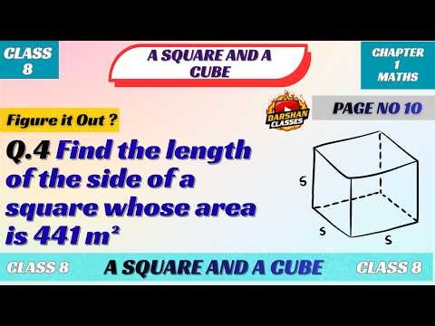 find the length of the side of a square whose area is 441 m square