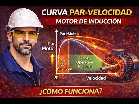 ⚡ La Curva Par-Velocidad del Motor de Inducción (Explicada Fácil)