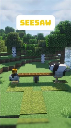 How to build a seesaw in Minecraft (upgrade build) #minecraft