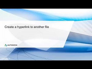 Professional AutoCAD for Design and Drafting Lesson 6.3:- Create a hyperlink to another file
