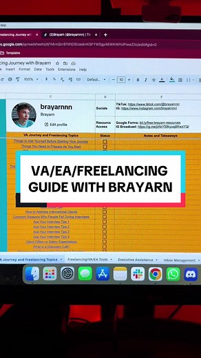 VA/EA/Freelancing Guide with Brayarn