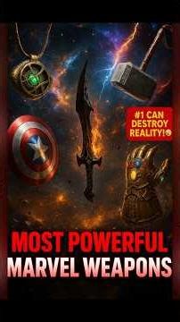 Top 5 Most Powerful Weapons in the MCU ⚡💥| These MCU Weapons Can Destroy Universes | #shorts #marvel