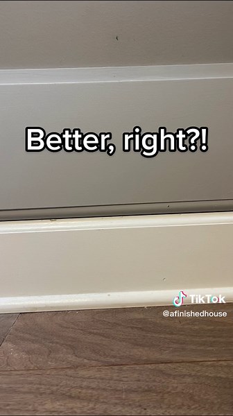 Baseboard Trim Trick for Adding Wood Trim Without Removing Baseboards
