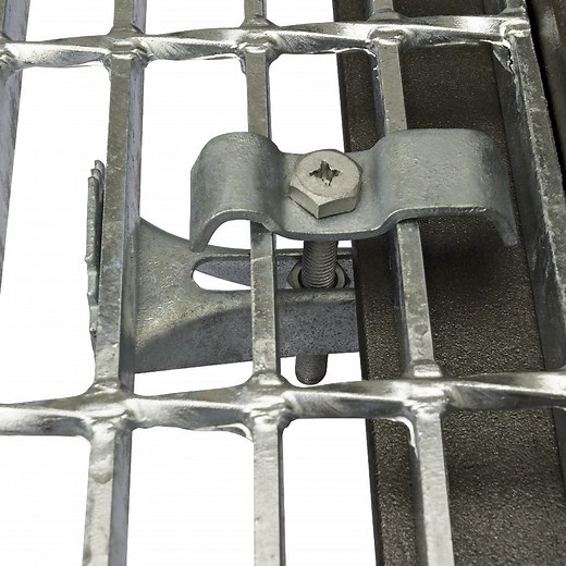 [Hot Item] Hot-Dipped Galvanized Grating Clip for Steel Grating (Type A/B/C) Press Lock Steel Grating Flat Bar Floor/Platform/Driveway/Serrated/I Bar/Steel Grating
