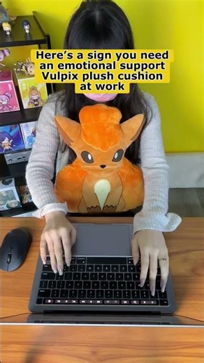 Emotional support Vulpix at your service 🦊 #pokemon #plush #vulpix