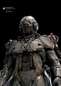 科幻穿戴机甲设计  （ science fiction wearing mech design）