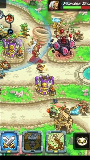 Kingdom Rush 5 Alliance – Princess Iron Fan Boss Fight 🔥 | Wukong DLC Second Boss #Shorts